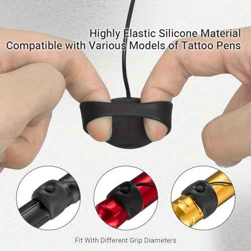 Neebol Tattoo Battery Power Supply, 1450mAh Lithium Battery Pack with Display, Ring Switch Design, RCA, Rechargeable Cordless Battery for Tattoo Pen, Rotary Wireless Tattoo Machine Accessories