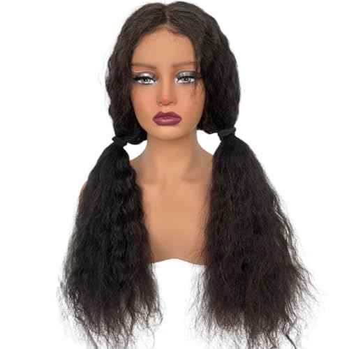 French Lace Frontal Hairpiece for men Natural Hairline V-Shape Replacement System Toupee for Men human hair #4