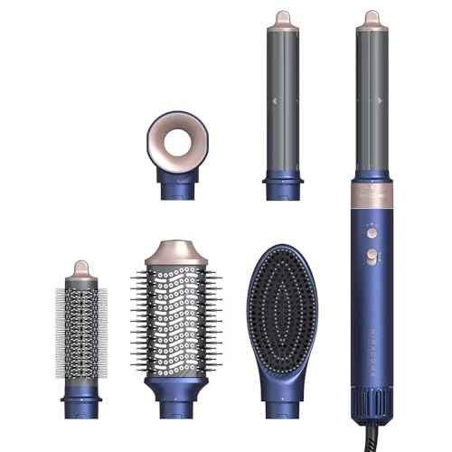 Hair Dryer Brush Professional Hair Multi-Stylers - MIRACOMB Ionic Hot Air Styling System with Auto Wrap Curlers, Brushless Motor, Intelligent Heat Control - Fast Drying - Versatile for All Hair Types