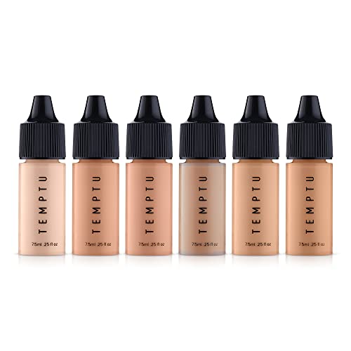 TEMPTU Perfect Canvas Airbrush Foundation: Anti-Aging, Long-Wear Makeup, Buildable Coverage For Hydrated And Healthy Skin Semi Matte, Natural Finish 24 Shades