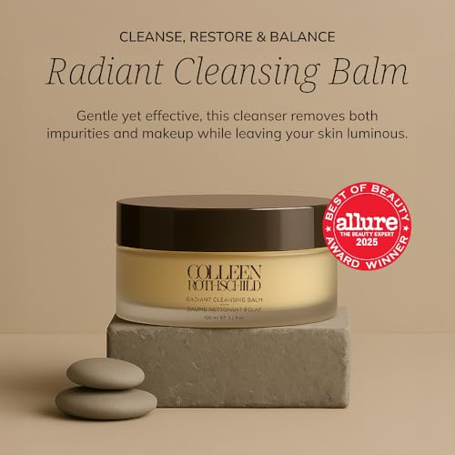COLLEEN ROTHSCHILD Radiant Cleansing Balm | Deeply Cleanses, Soothes, Removes Makeup & Impurities | Restores Luminosity | Calms & Decongests | Combats Dehydration