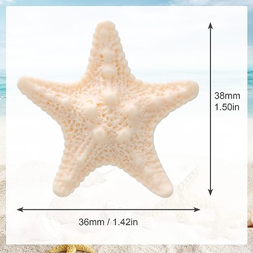 6Pcs Starfish Hair Clips, Resin Cute Beach Sea Hair Barrettes Pins, Mermaid Headpiece Hair Alligator Clips for Women Girls Hair Accessories Birthday Gift