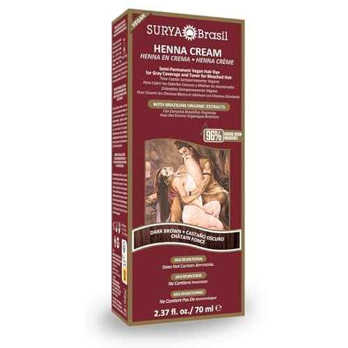 Surya Brasil Products Henna Cream, Dark Brown, 2.37 Fluid Ounce