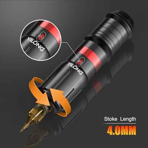 Tattoo Machine Kit Wireless - Tattoo Guns with 1500mAh Power Supply, Cartridge Needles and Ink Set, Beginner Tattoo Supplies for Temporary and Starter Kits
