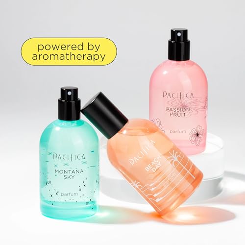 Pacifica Iconic Scents Gift Box ? Montana Sky, Beach Day & Passionfruit ? Nature-Inspired Fragrance Collection, Vegan & Cruelty-Free