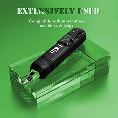 INKin Kelly Finger Ledge Tattoo Cartridge Needles 5RL Round Liner #10 Bugpin L-Taper 16Pcs With Membrane for Rotary Tattoo Machine Pen Supplies (1005RL)