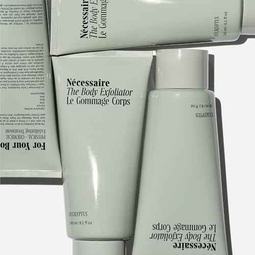 N?cessaire The Body Exfoliator. Eucalyptus. AHA/BHA/PHA. Resurface Skin. Smooth KP and Rough Patches. Hypoallergenic. Dermatologist-Tested. 180 ml / 6.1 fl oz