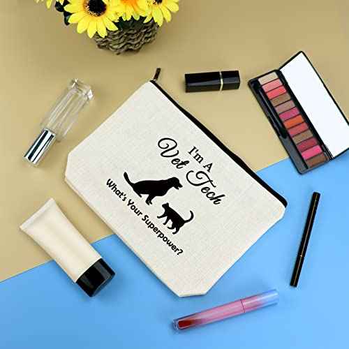 Vet Tech Gift Makeup Bag Veterinarian Appreciation Gift Thank You Gift for Veterinarian Cosmetic Bag Veterinary Student Graduation Gift Christmas Thanksgiving Birthday Gifts for Veterinarian Vet Tech
