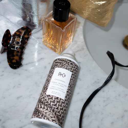 R+Co Chainmail Heat Protection Spray For Hair | Thermal Protection + Flexible Hold + Silky Shine | Vegan + Cruelty-Free