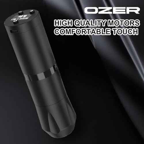 OZER Wireless Tattoo Pen Tattoo Machine Kit Tattoo Gun Kit Ink Cartridge Needle Beginner Rotating Tattoo Machine Pen Kit