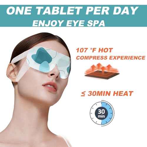 50 Packs Steam Eye Mask for Dry Eyes, Self Heated Sleep Eye Mask Disposable Warm Compress for Eyes, Relieves Dry Eye Eye Strain, Dark Circles, Puffiness,Microgroove (Natural Unscented)