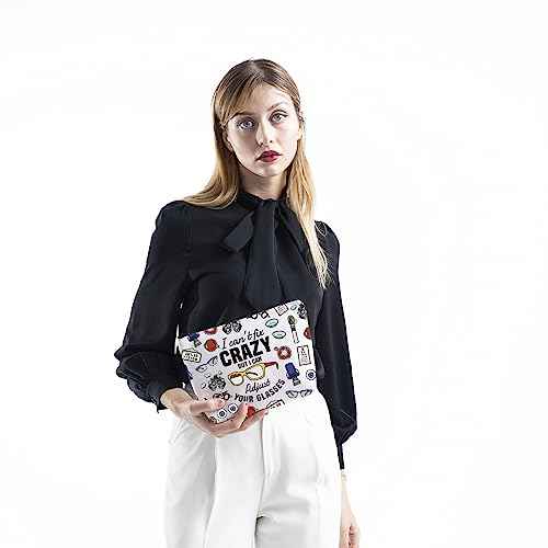 TSOTMO Dispensing Opticians Gift Optometry Gift Eyeglasses Makeup Bag Knowledge Lovers Gifts (YOUR GLASSES)