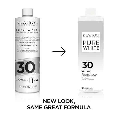 Clairol Professional Pure White 30 Volume Hair Developers for Lightening & Gray Coverage