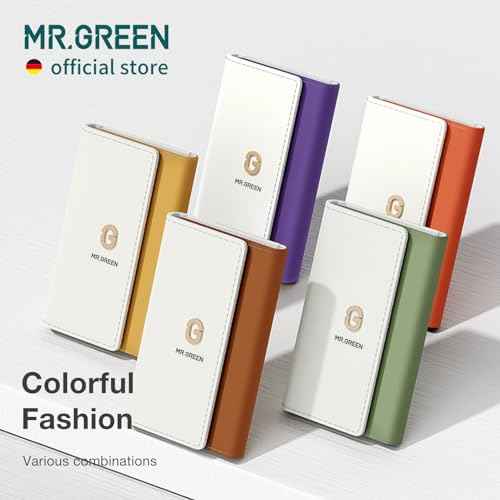 MR.GREEN Colorful Manicure Set Practical Pedicure Kits Nail Clippers Personal Care Tools Facial Hair Scissors with Fashion Case (Mr-6681 Green)