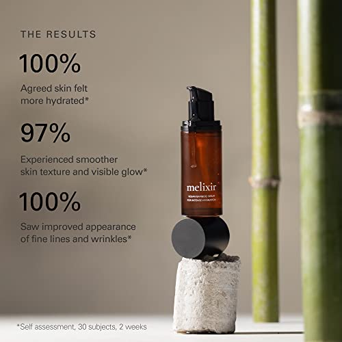 Melixir Vegan Hydration Kit for Dry Skin (Vegan Bamboo Hydration Serum + Vegan Relief Facial Moisturizer) | Gift for Women and Men