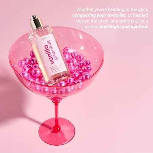 Lavanila Vanilla Grapefruit Healthy Hair + Body Perfume Mist, 5 Fl Oz - Bright & Uplifting Fragrance Spray Formulated with Jojoba Oil, Madagascar Vanilla, Cedarwood, Pink Grapefruit