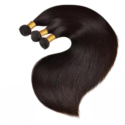 Human Hair Bundles 20 22 24 Inch Straight Bundles Human Hair Natural Color Human Hair Bundles Double Weft Extension 300g