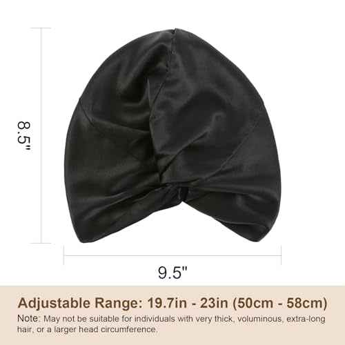 DAISYSILK 100 Pure Mulberry Silk Hair Bonnet for Sleeping Silk Hair Wrap for Women