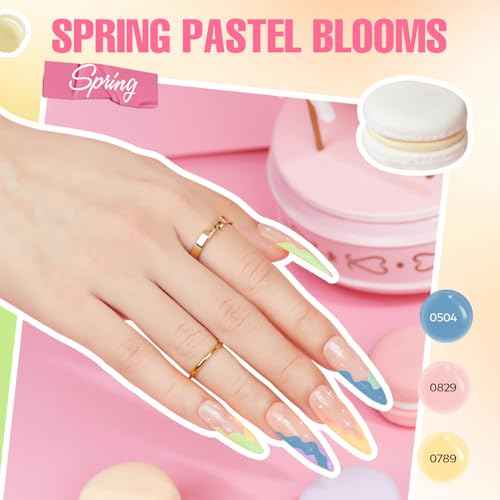 MEFA 35 Pcs Gel Nail Polish Set, 32 Colors All Seasons Collection Gel Nail Polish Kit with Base Coat No Wipe Glossy/Matte Top Coat Blue Red Pink Nail Art Manicure DIY Salon Home Gifts for Women Girls