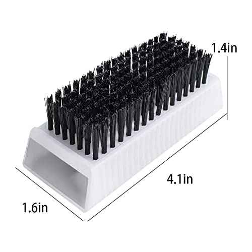 2PCS Surgical Scrub Brushes for Hands Non-Disposable Sterile Hand Scrubber Double-Sided Nail Brushes with Nail Cleaner Hand and Nail Cleaning Brush Stiff Bristle Fingernail Brushes Nail Scrub Brushes