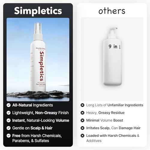 Himalayan Sea Salt Spray for Straight & Wavy Hair - All Natural, 5 Ingredient, Texturizing & Volumizing Product - Vanilla Scented - Adds Volume, Texture, Beach Look to Men & Women, 237ml...