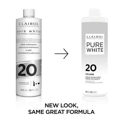 Clairol Professional Pure White 20 Volume Hair Developers for Lightening & Gray Coverage