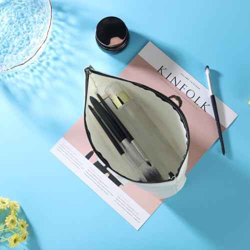 Christian Gifts Floral Makeup Bag Bible Verse Cosmetic Bag Motivational Religious Gifts for Women Girls Coworker Mom Her Friend Zipper Pouch Travel Organizer Toiletry Bag Vacation Christmas Birthday