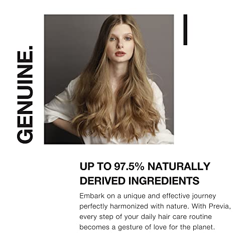 PREVIA Volumizing Bodifying Shampoo & Conditioner Set | Volumizing Duo for Fine & Thin Hair | Adds Body & Shine | Natural Italian Formula with Organic Tilia Blossom | Vegan & Sulfate Free | 8.45 oz