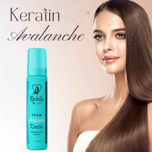 Kachita Spell Keratin Avalanche Foam Hair Straightening Treatment, Formaldehyde-Free, Mousse Foam Type, Safe and Effective Hair Premanent Treatment