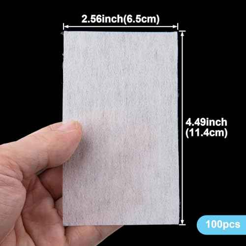 100pcs End Papers for Hair Perm, Disposable Salon Papers, High Temperature Resistance Curling Tool Hair Styling Accessories for Cold and Hot Perms- White
