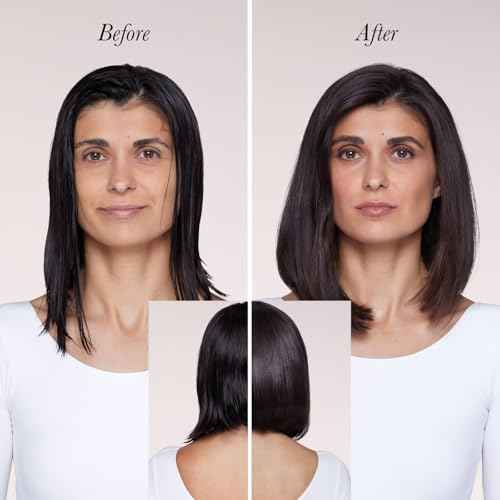 L'ANGE HAIR Le Volume Elev? 65MM 2-in-1 Titanium Brush Dryer | Dry and Style | Unique Teardrop Shape Barrel | 3 Heat Settings | 360¡Æ Vented Airflow | Ionic Technology for Frizz-Free Styling (Black)