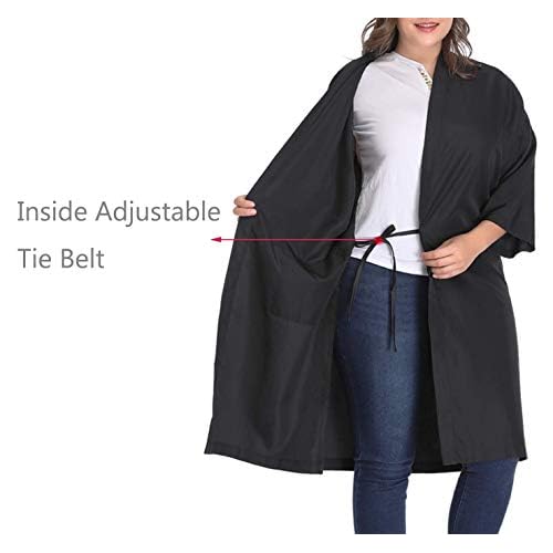 PERFEHAIR Salon Robes Capes for Clients, Pack of 4, Hair Salon Smocks Robes for Hair Coloring, Hair Cutting, Makeup, Hair Styling