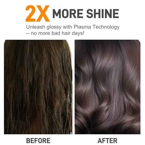 Hair Dryer Brush Blow Dryer Brush- Dual Ionic Thermal Brush, Titanium Coated, High-Velocity Airflow for Fast Blowouts & Volumizing, Suitable for All Hair Types & Lengths