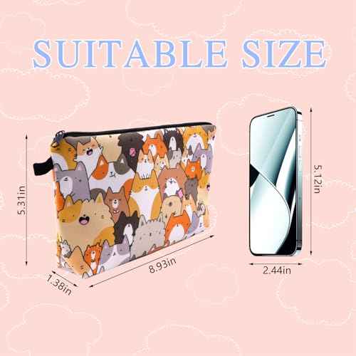 Travel Makeup Bag, Portable Cosmetic Bag, Makeup Organizer, Make Up Bag Travel Toiletry Bag Cosmetic Bags Organizer, Gifts for Women friends Teacher Mom Birthday Gifts (NR9724)