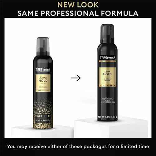 TRESemm? Shaping Mousse, Extra Hold 2-Pack + Travel-Size Bottle ??Moisturizing Hair Mousse for Sculpting, 24H Frizz Control (3 Piece Set)