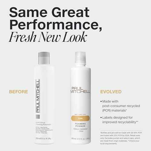Paul Mitchell Foaming Pomade, Defines Texture + Boosts Shine, For Curly Hair, Wavy + Coily Hair