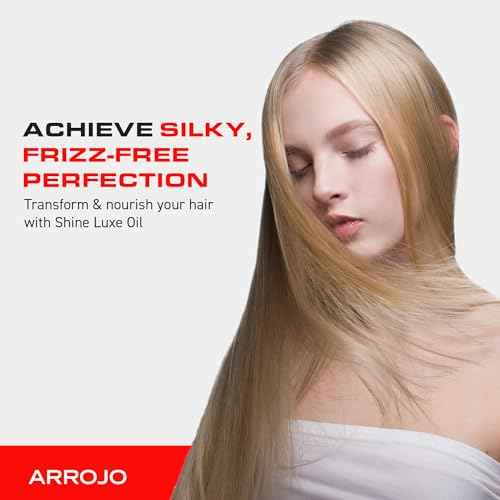 Arrojo Shine Luxe Hair Oil, 1.7 fl oz - Cruelty-Free, Paraben-Free Sulfate-Free Leave-In Oil with Vitamin B5, Jojoba & Sweet Almond ? Intense Hydration & Heat Protectant for All Hair Types