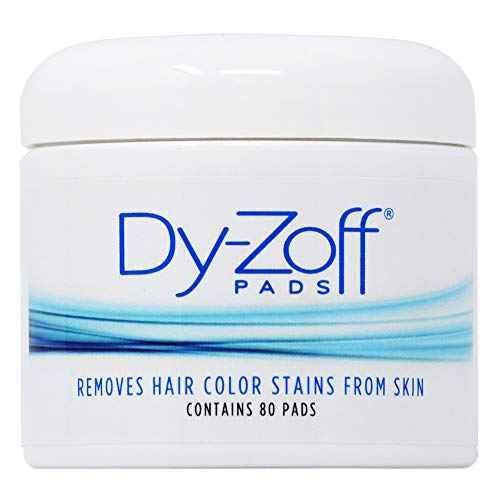 King Research Dy-Zoff Lotion 12oz + Pads Removes Hair Color Stains 80 pads