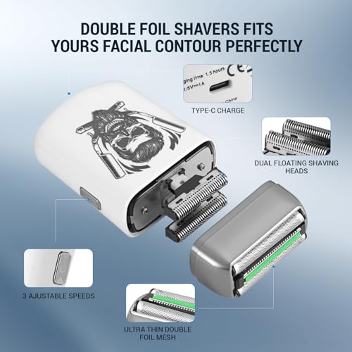 BESTBOMG¢ç Hair Clippers for Men Professional, Beard Trimmer Kits & Sets, Electric Shavers, Hair Clippers & Trimmer Ceramic T-Blade, for Barber, for Gifts