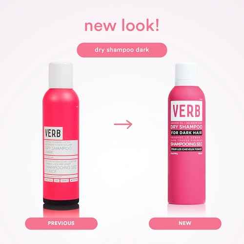 VERB Dry Shampoo Dark ? Refresh, Absorb Oils + Extends Styles - Refreshing Dry Shampoo Spray for Dark Tones - Vegan, No Parabens or Harmful Sulfates