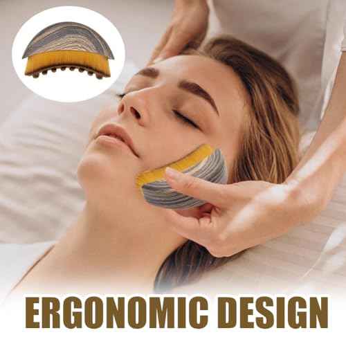 2025 New Lymphatic Contour Face Brush, Contour Face Brush for Lymphatic Drainage, Ergonomically Designed to Fit The Skin Precisely