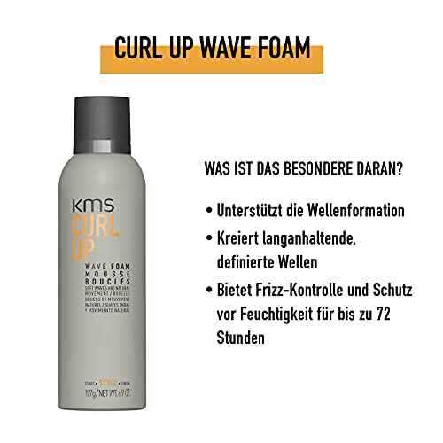 KMS CURLUP Curl Defining Wave Foam Mousse, 6.9 Oz