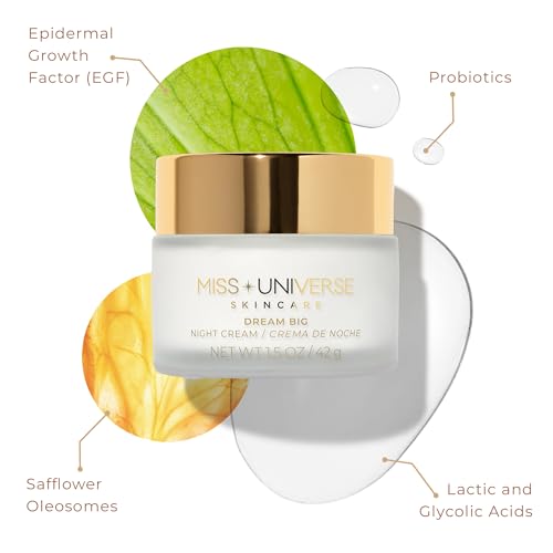Dream Big Night Cream 42g, Anti-Aging Face Moisturizer, Facial Skin Care Product with Hyaluronic Acid and Glycolic Acid, Moisturizer Face Cream, Vitamin C Face Cream for Women