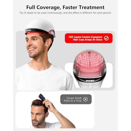Red Light Therapy for Hair Growth, Laser Hair Growth Cap for Hair Loss, Rechargeable Battery- FDA Cleared Hair Growth for Men & Women, Wireless Red Light Hair Therapy, 162 Lasers