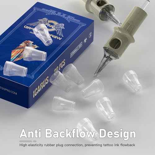 Wormhole Pro Tattoo Cartridge Needles 20pcs Disposable Tattoo Needles 3RL Round Liner with Membrane Cartridges Tattoo Supplies for Tattoo Gun Permanent Makeup(1203RLLT)