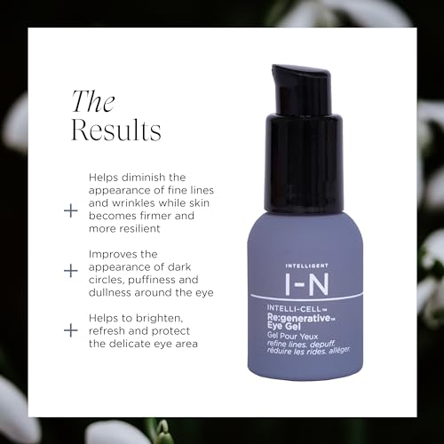 Re:generative Eye Gel for Dark Circles and Puffiness, Targeted Treatment With Plant Actives to Brighten, Refresh and Protect, Vegan, 0.5 Oz
