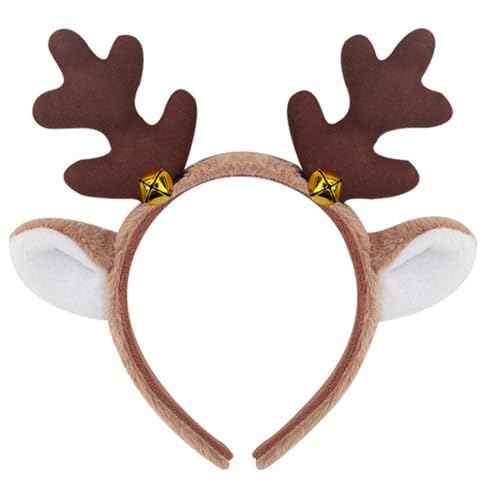 Mltao Reindeer Antlers Deer Ears Headband Cute Christmas Hair Accessories