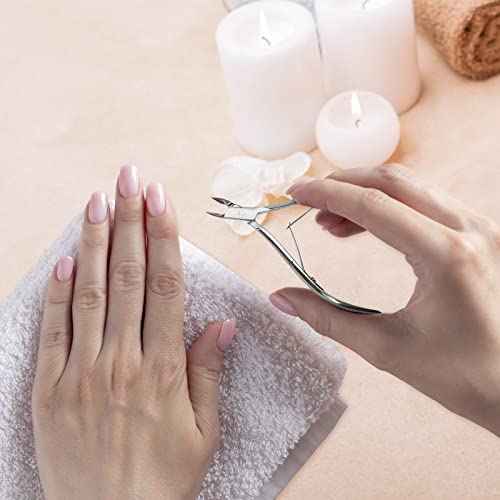 Cuticle Trimmer Cuticle Nippers,Professional Stainless Steel Cuticle Cutter Cuticle Clippers Cuticle Remover,Pedicure Manicure Tools for Fingernails and Toenails(Silver)