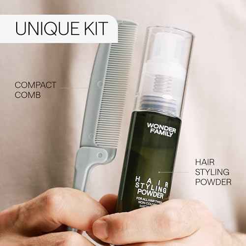 Hair Styling Powder ? Based Texture Powder Volumizer for Men & Women ? Lightweight Hair Dust for Hairline Lift & Matte Finish ? Texturizing Volume Play Level Enhancer, Non-Greasy Finishing Grip Dust