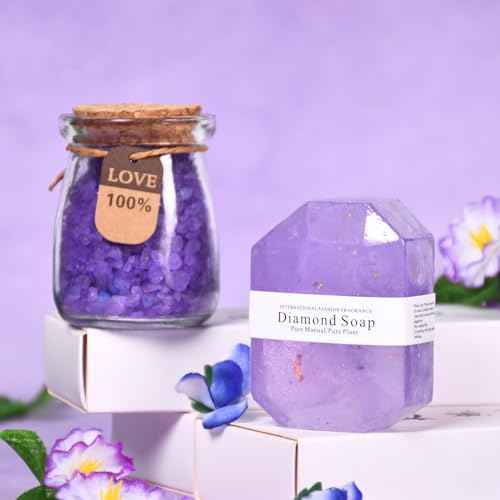 Gifts for Women, Mom, Wife, Girlfriend, Sister, Her- Happy Birthday, Christmas, Valentine's Day, Mothers Day Gifts - Lavender Spa Gift Basket Set Thank You Gifts